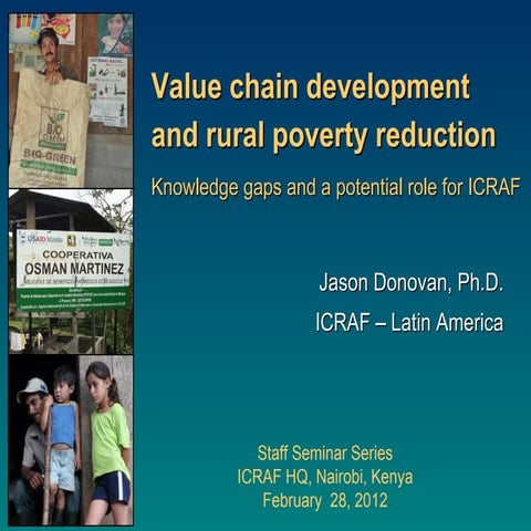 Value chain development and rural poverty reduction: Knowledge gaps and a pot...