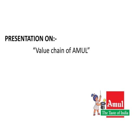 Value chain of amul | PPTX