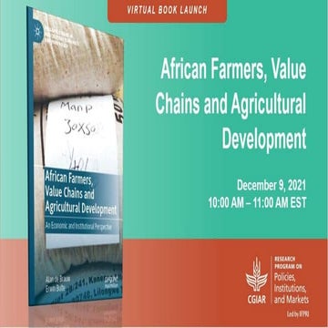 African Farmers, Value Chains, and African Development