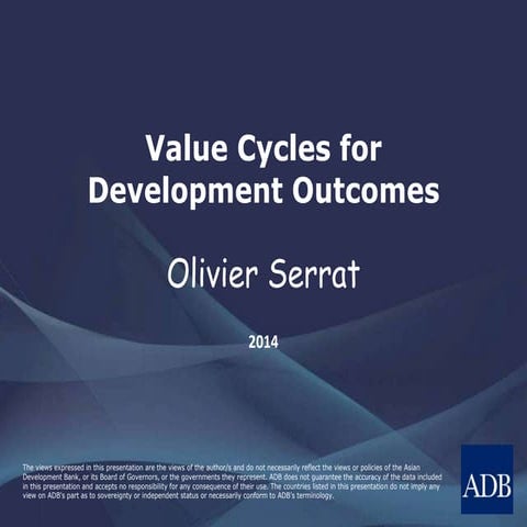 Value Cycles for Development Outcomes