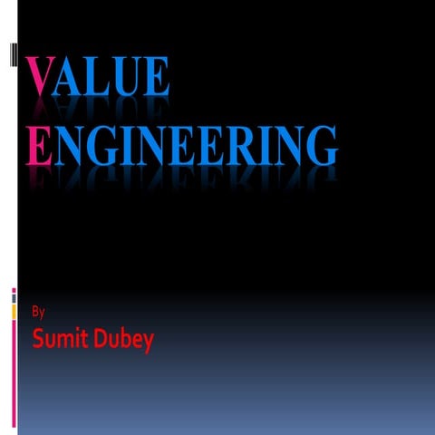 Value engineering