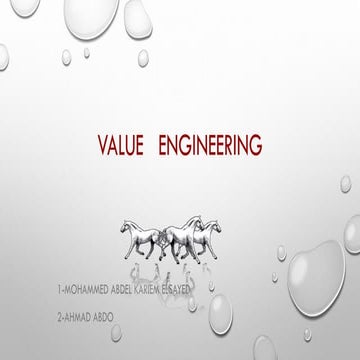 Value   Engineering