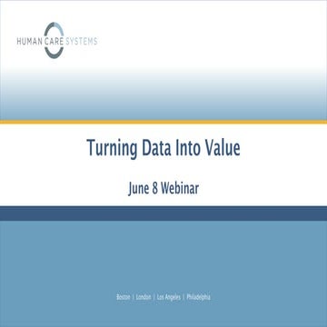 Turning Data Into Value