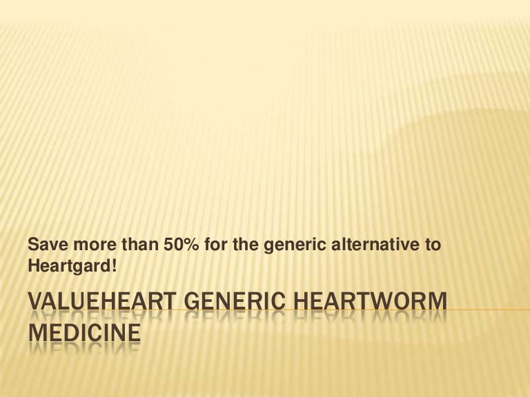 generic heartworm medicine
