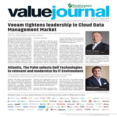 Redington Value journal - August 2019 