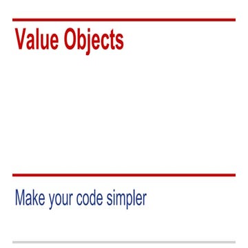 Value Objects