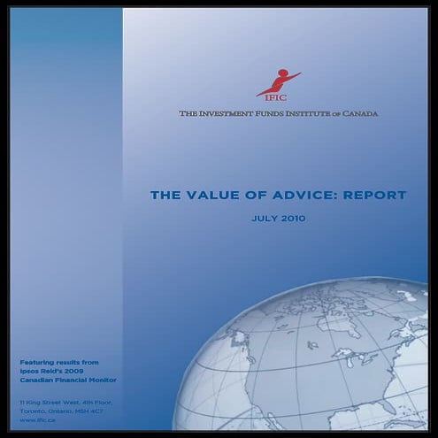 Value Of Advice Report   Ific