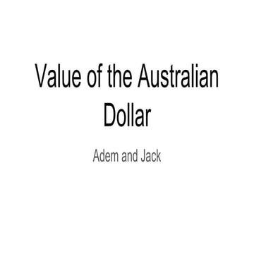 Value of aud