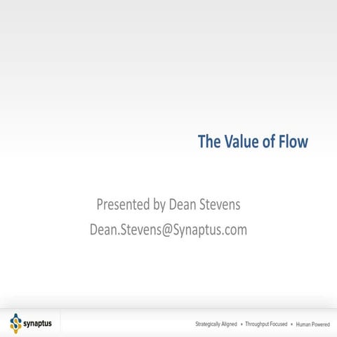Value of flow | PPTX