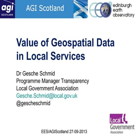 Value of GI in local government2013 09-27