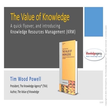 The Value of Knowledge