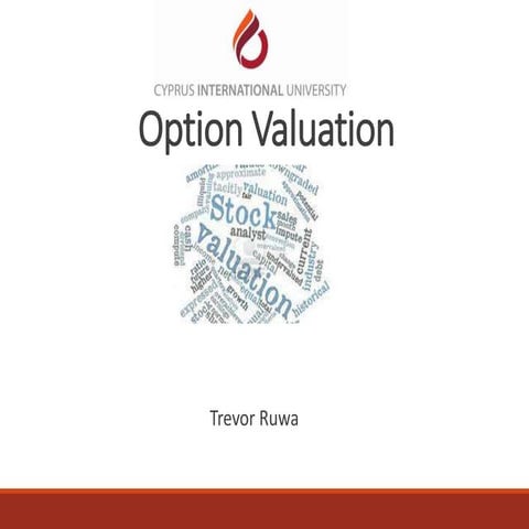 Value of options presentation