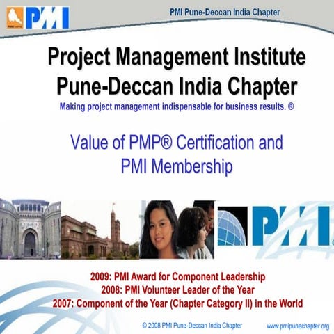 Value of PMP Certification and PMI Membership