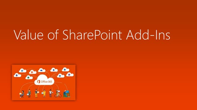 Value of share point add ins