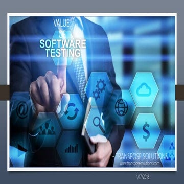 Value of software testing