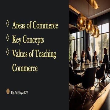 Commerce education | PPTX