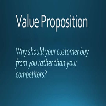 Value proposition