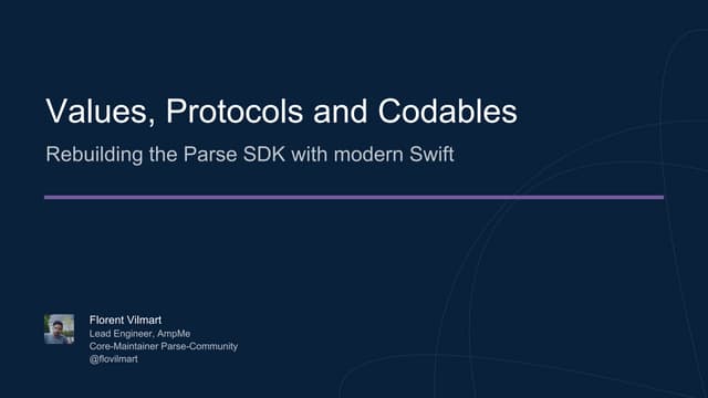 Value protocols and codables