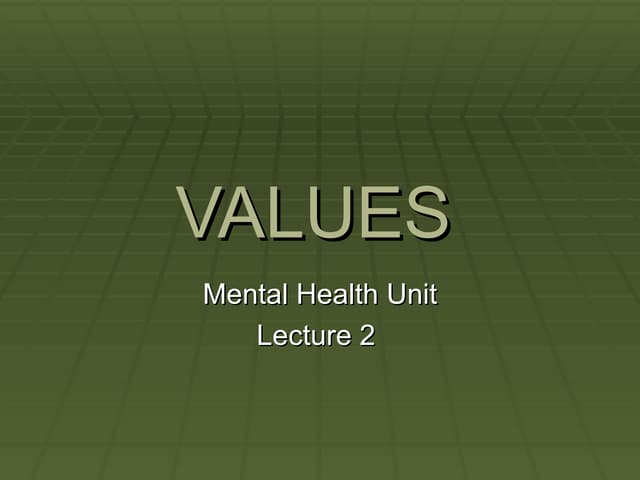 Values