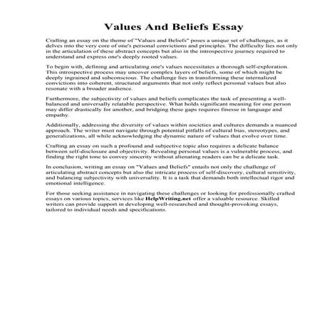 Values And Beliefs Essay.pdf