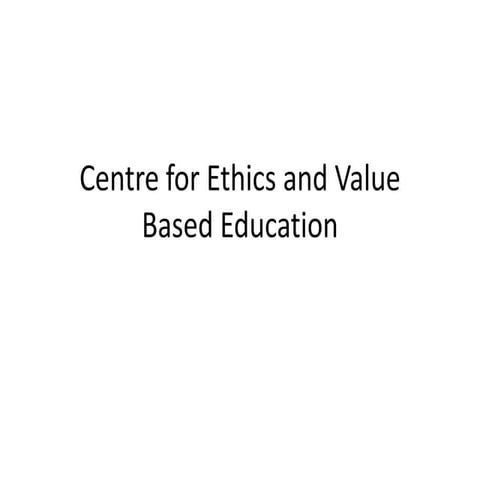 Value based education | PPTX