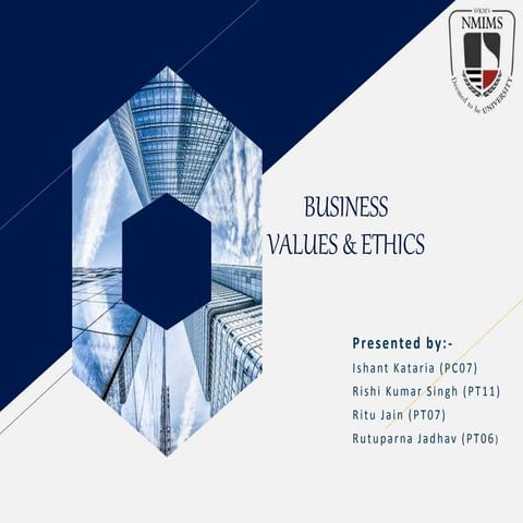 Values and ethics ppt