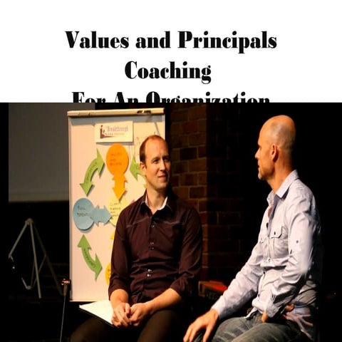 Values and principals coaching for an organization
