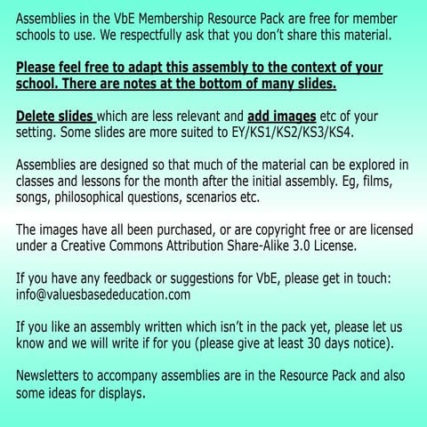 Values Assembly - Happiness