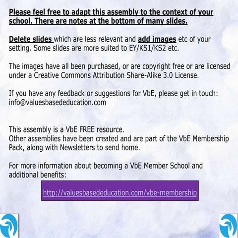 Values Assembly - Peace