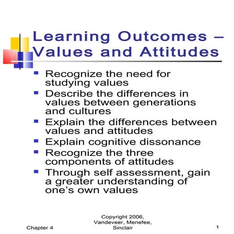 Values attitude
