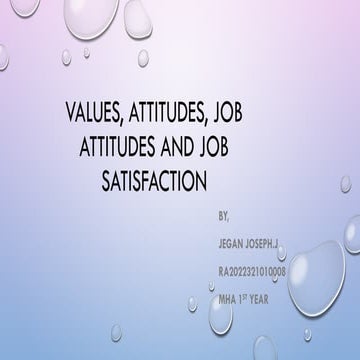 VALUES, ATTITUDES, JOB ATTITUDES, JOB SATISFACTION.pptx