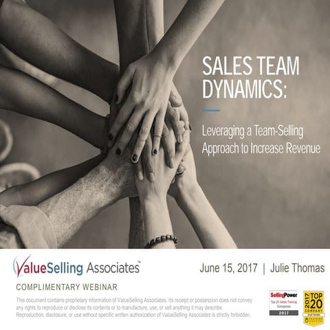 Team Dynamics | Leveraging a Team Selling Approach to Increase Revenue