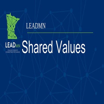LeadMN Shared Values