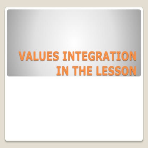 Values ppt