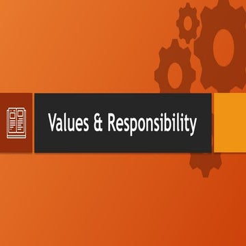 Understanding Values and Responsibility: Core Principles for Personal ...