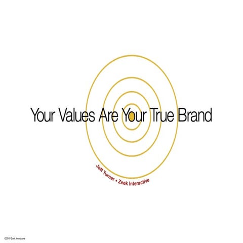 Your Values Are Your True Brand (Revised)