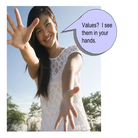 Values?  See them in your hands!