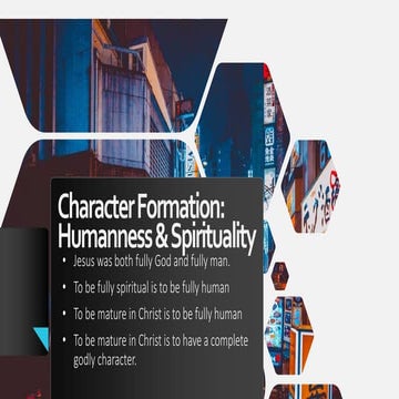 Lifelong Values Spirituality: Character Formation