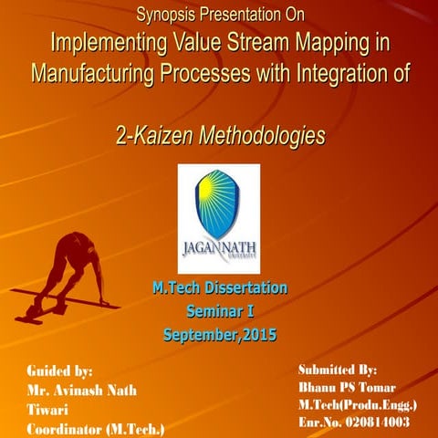 Value stream mapping- lean manufacturing tool