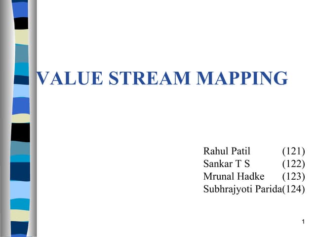 Value Stream Mapping -The Concept