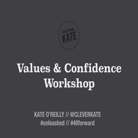 Values workshop  - slideshare