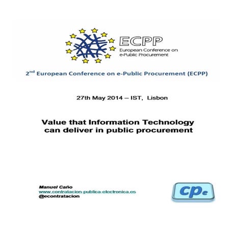 Value that it can deliver to public procurement 5 eng-manuel-canno