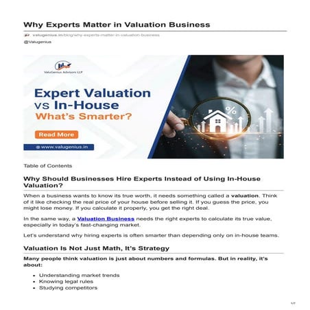 valugenius.in-Why Experts Matter in Valuation Business.pdf