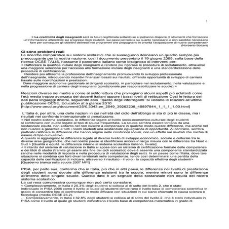 Valutazione insegnanti molinari