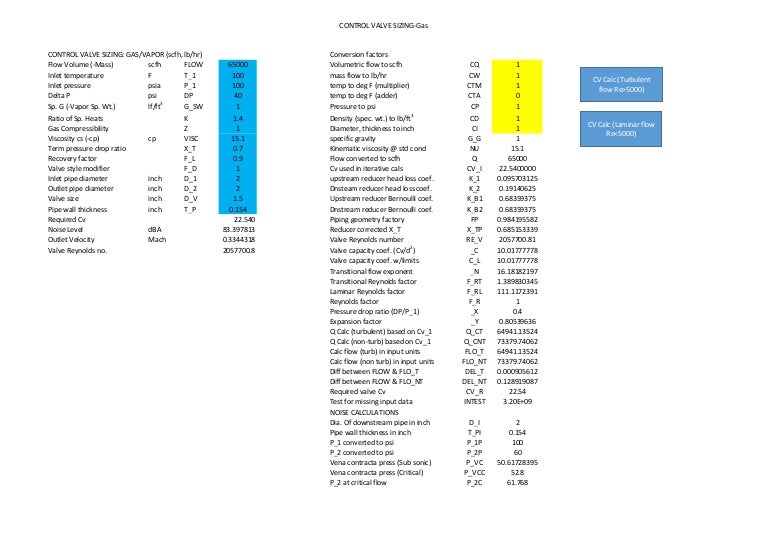 Valve sizing worksheet 01