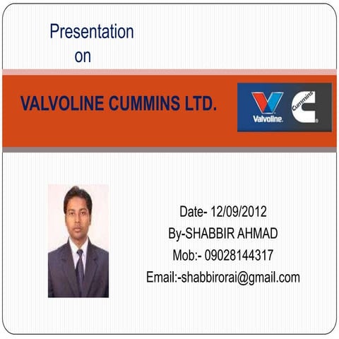 Valvoline cummins