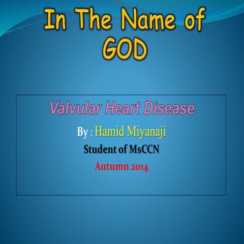 Valvular heart disease