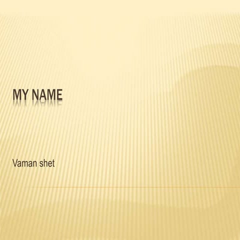 my self information | PPTX