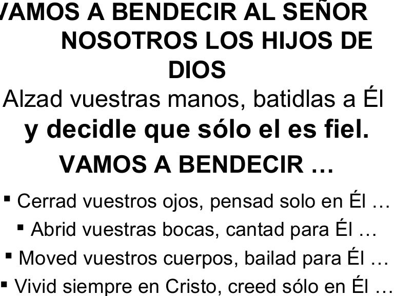 Vamos a bendecir_al_señor