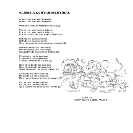 Vamos a contar mentiras